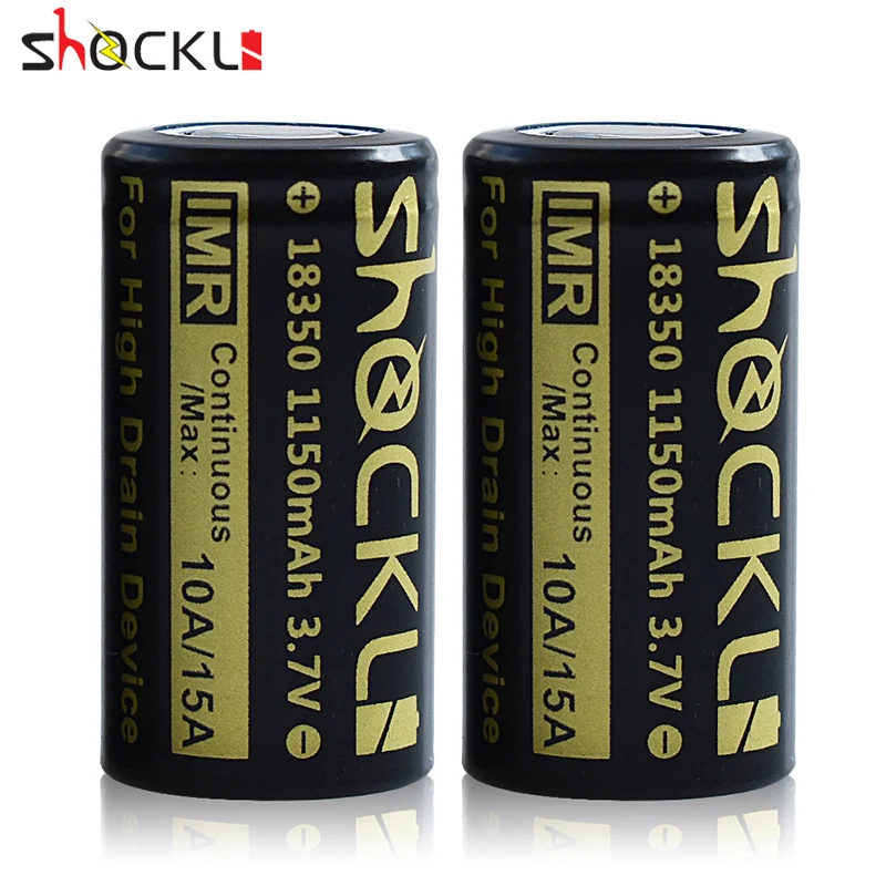 2 шт./лот батарея Shockli I8350 литиевая 1150 мАч 3 7 В аккумуляторная IMR 10A для фонариков