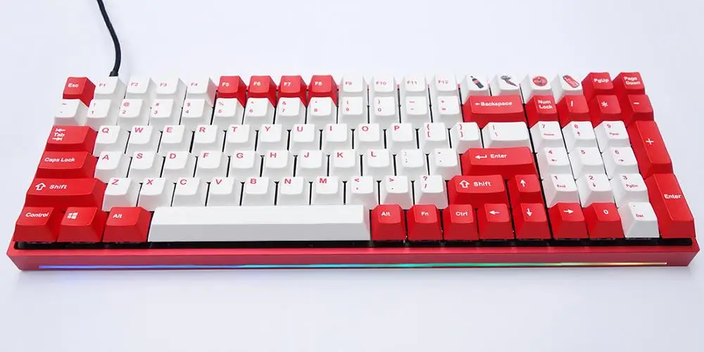 RGB96 PCBA пластины стабилизаторы Чехол DIY наборы для 96 key MX механическая клавиатура QMK