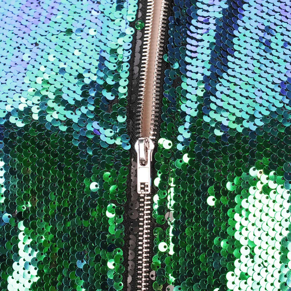 Повседневное блудниц весна-осень пайетки Куртки Пальто Длинные рукава Стенд