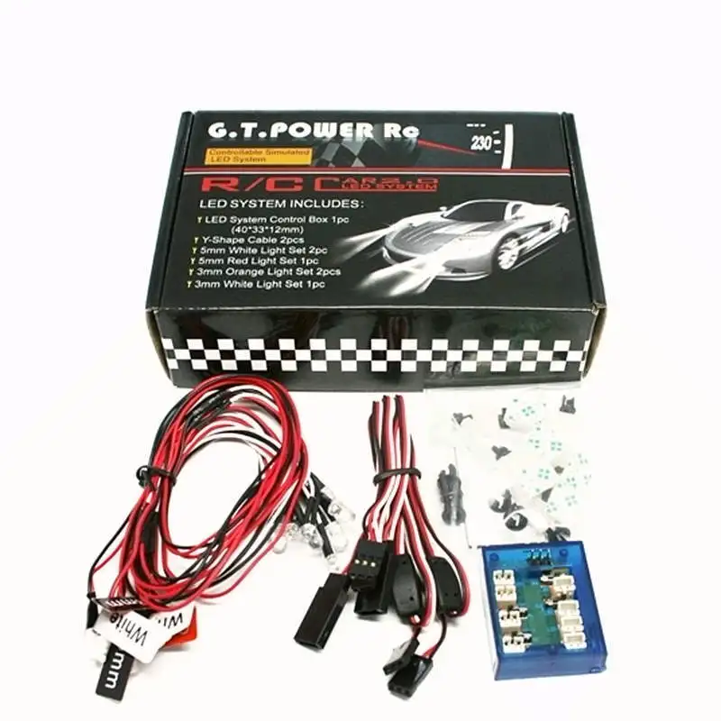 RC автомобильный светодиодный светильник набор GT Power белый красный оранжевый