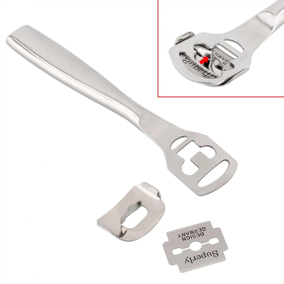 Silver Stainless Steel Leathercraft Skiving Tool for Thinning Leather Tools | Hand Sets