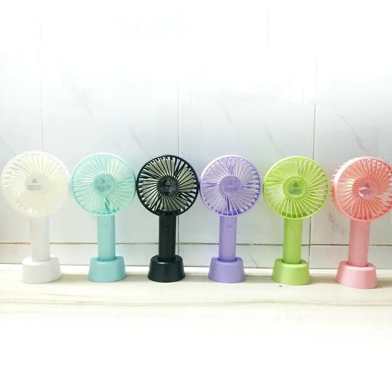 Ручной Настольный вентилятор с usb зарядкой 6 цветов АБС Летний мини кулер ручная