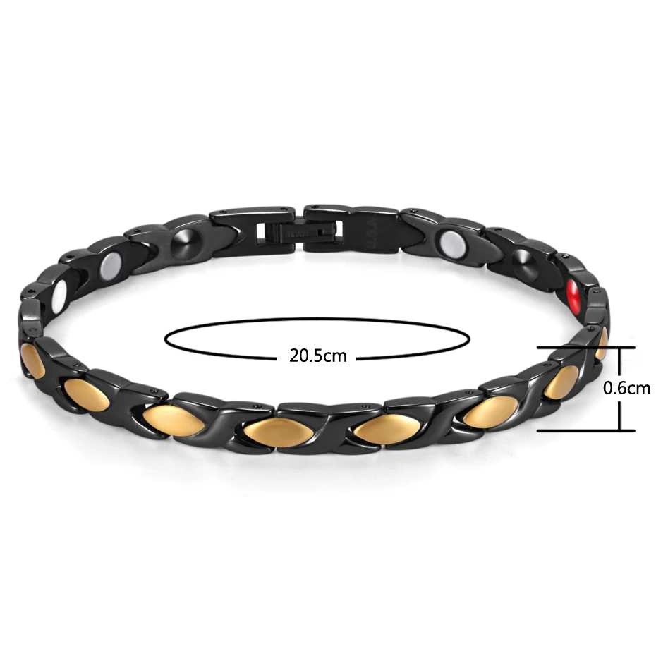 2018 Новый Нержавеющая сталь Браслеты Для женщин магнитный браслет здоровья для