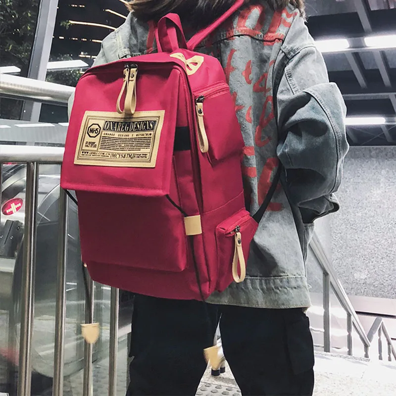 Корейский стиль Harajuku ulzzang Большой Вместительный рюкзак в стиле хип хоп Женский