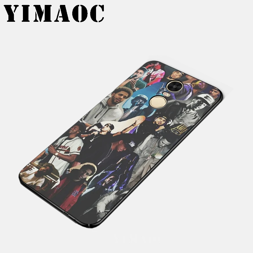 Мягкий силиконовый чехол YIMAOC J Cole Hip Hop ДЛЯ Xiao mi Red 6 Note 4X 4A 5A 5 Plus A1 A2 Pro Lite 8 |