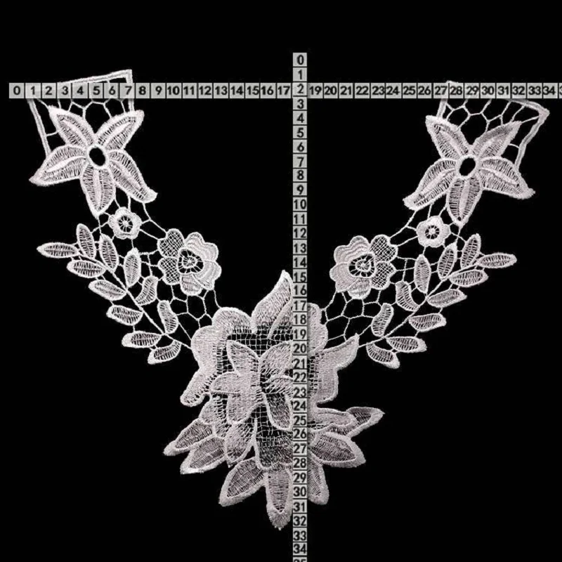 2 шт. черно-белое кружевное платье из тонкой ткани с аппликацией и отделкой сделай