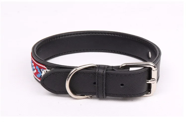 Регулируемый галстук китайский стиль ошейник из ленты для собак кожаный щенков