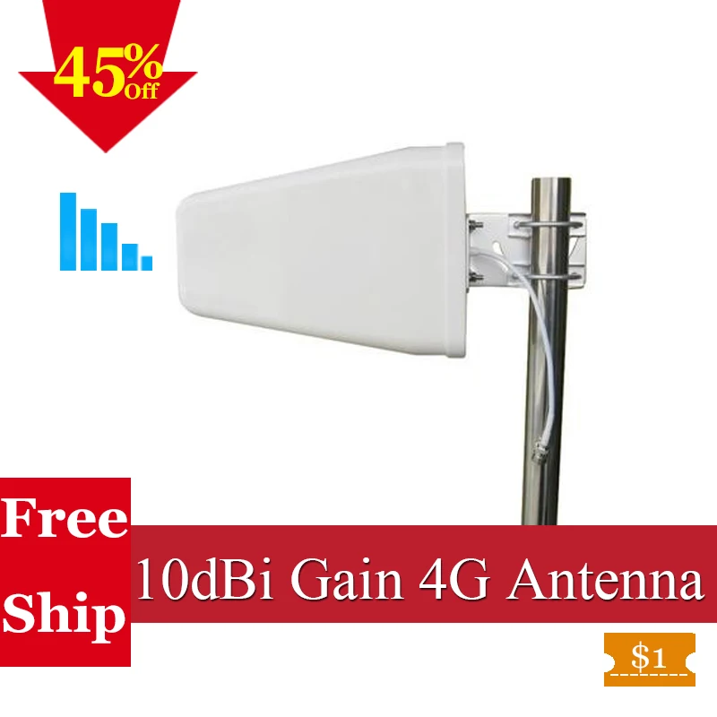 10dBi 800 ~ 2700 mhz N female 4G наружная логарифмическая антенна LPDA для 1800 2600 CDMA GSM DCS AWS WCDMA