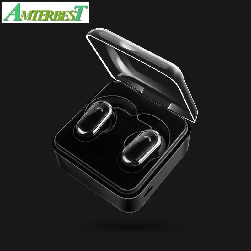 

Портативные беспроводные наушники AMTERBEST, TWS наушники, водонепроницаемые Bluetooth наушники, стереогарнитура с зарядным устройством, гарнитура д...