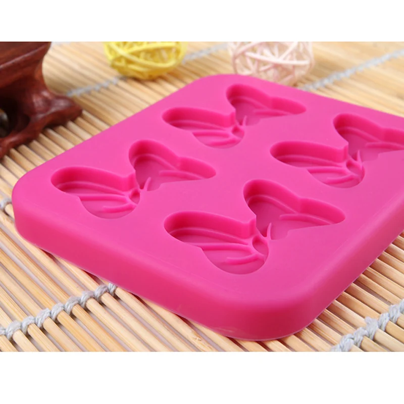 4 шт. бантик прямоугольная силиконовая форма для пирога посуда выпекания дома DIY