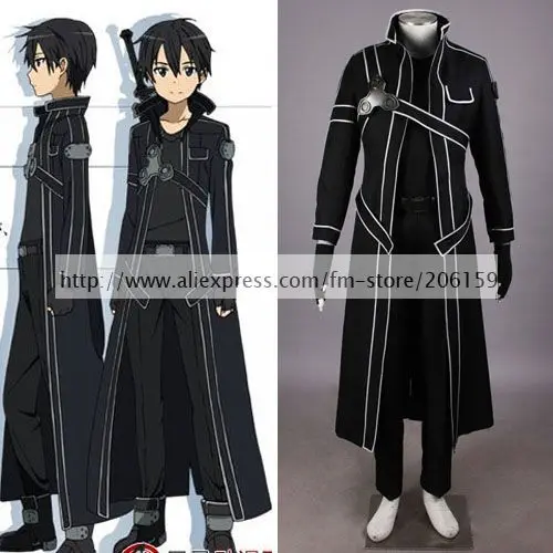 Обувь для вечеринки в Стиле косплей Sword Art Online Аниме Костюм SAO Krito косплэй костюм