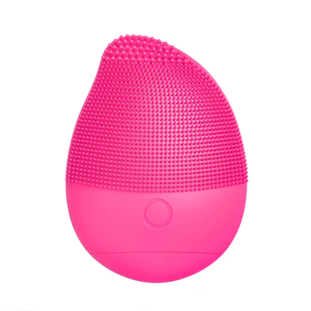 Rose Red Mango Силиконовая Очищающая щетка для чистки пор очиститель отшелушивающий скраб для лица моющая кисть для ухода за кожей глубокая чистка стирка машинные щетки - Цвет: Rose Red Mango