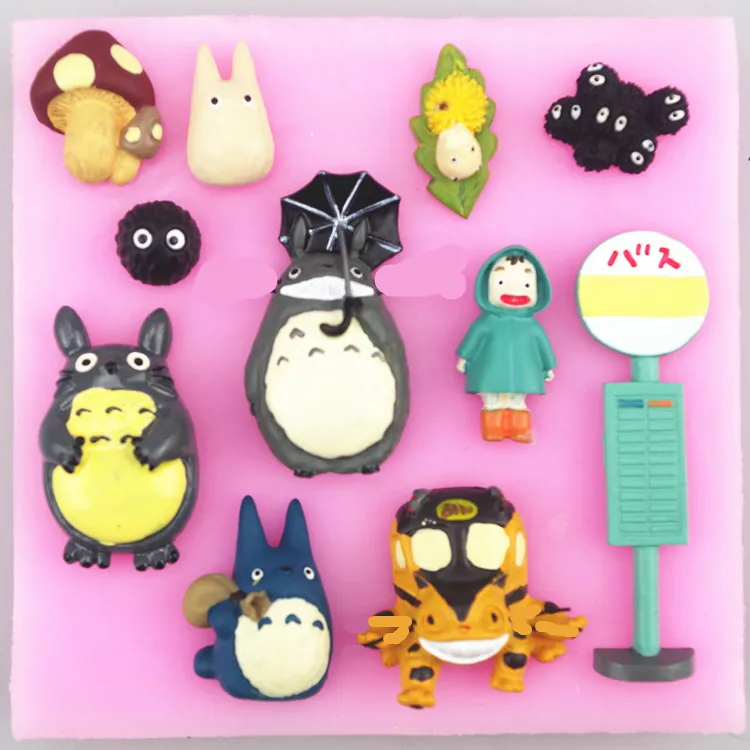 Q 705 оптовая продажа бесплатная доставка Тоторо семейная серия глиняная форма для