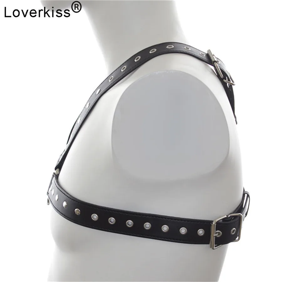 Мужская портупея Loverkiss из искусственной кожи фетиш эротические игрушки для