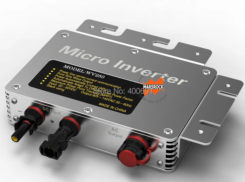 IP65! 260 Вт сетчатый микро инвертор 22 50 В постоянного тока AC80 160V чистый