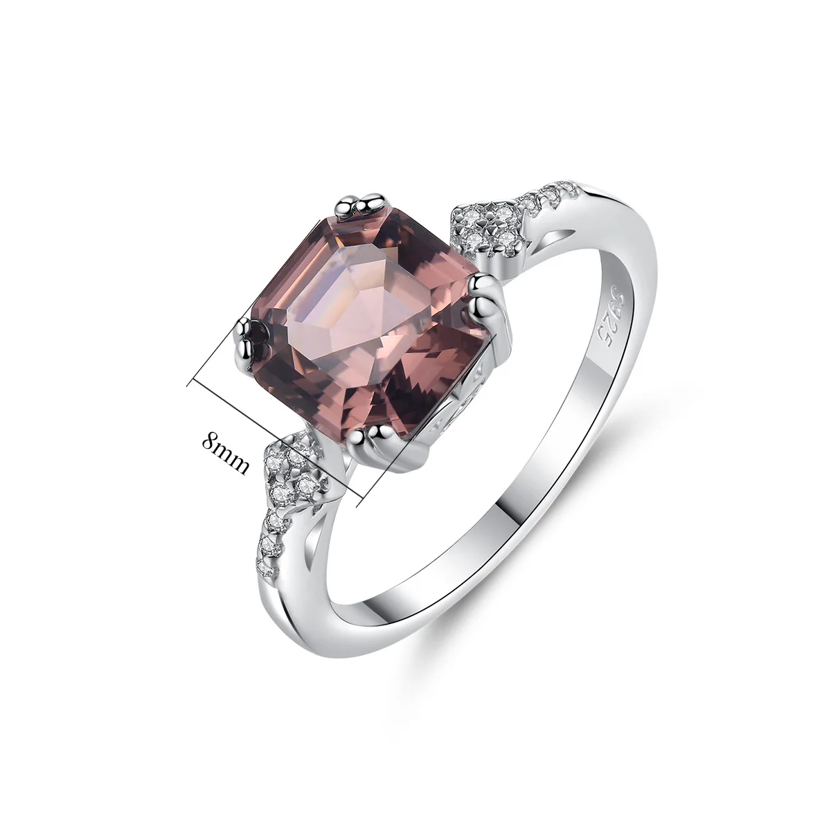 S925 Стерлинговое Серебро женское ювелирное изделие натуральный рубин кольцо 925