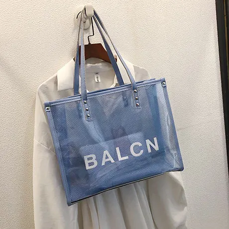 Роскошные Дизайнерские прозрачные сумки пластиковые ПВХ на плечо женские летние