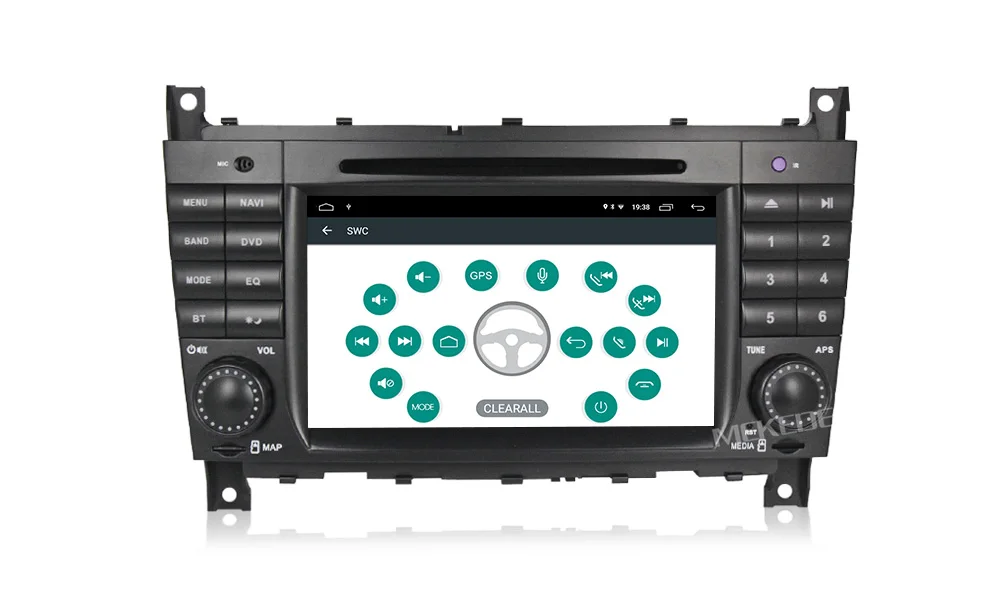 MEKEDE Android 9,1 2+ 32G 2 DIN автомобильный DVD gps для Mercedes/Benz W203 W209 W219 A-Class A160 C-Class C180 C200 CLK200 Радио стерео