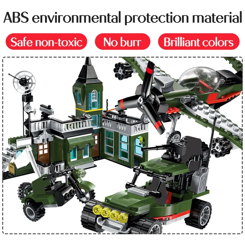 627 шт военный боец командная штаб квартира строительные блоки совместимые с