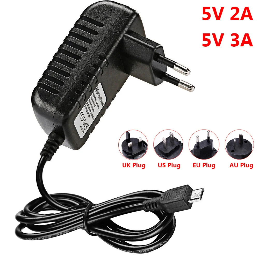 Высокое качество 100 240 В Micro USB зарядное устройство US/EU/AU/UK штекер 5 2A 3A AC/DC адаптер
