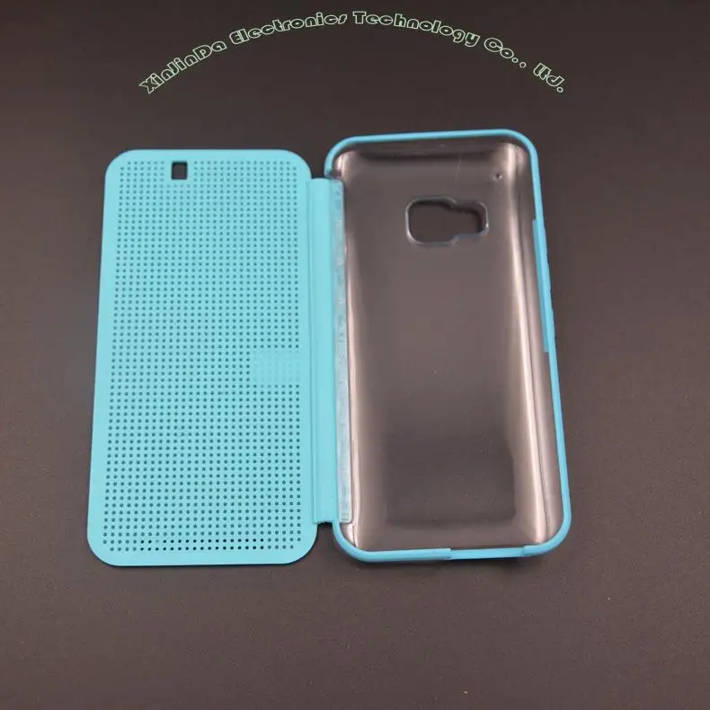 Чехол для htc One M8 M9 E9 PLUS A9 официальный смарт-чехол в горошек с функцией вызова ID TPU+ пластиковая кристальная задняя крышка с откидной крышкой HA2