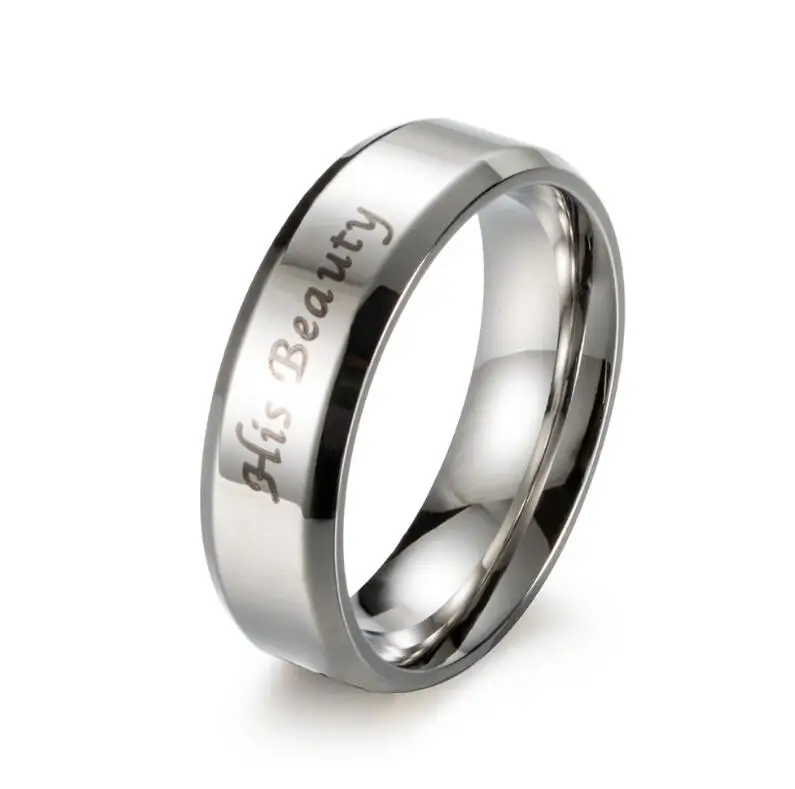 316L нержавеющая сталь ее зверь и его Красота любителей кольцо|jewelry stainless steel|stainless
