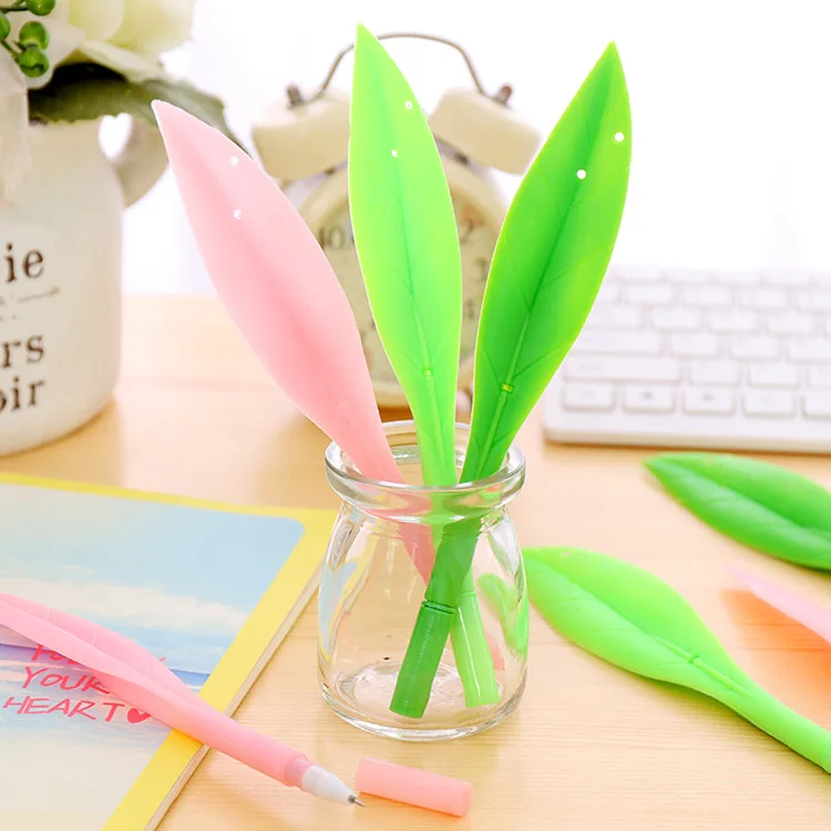 Бесплатная доставка! 1 партия = 36 шт.! Креативная мягкая ручка с листьями/Милая