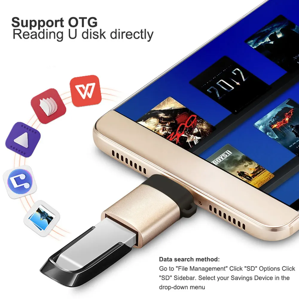 Kobwa OTG type-c usb c адаптер micro type usb-c 3 0 зарядный преобразователь данных для samsung galaxy s8 s9