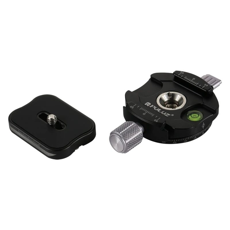 Puluz Quick Release Plate Адаптер штатива 1/4 ''винт Универсальный Алюминий сплав Quick Release Plate для панорамная головка