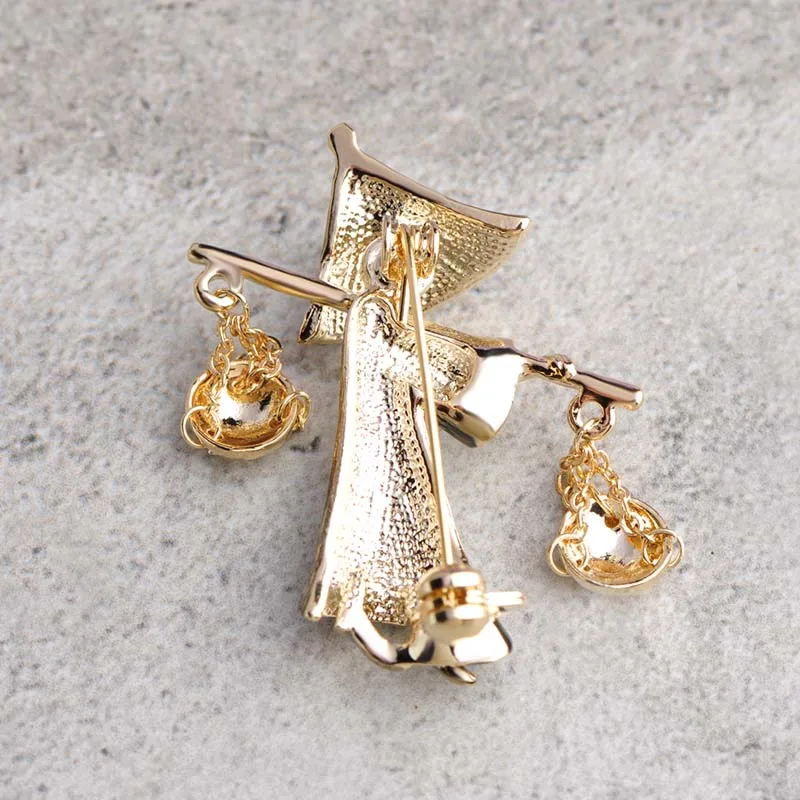 Blucome специальный дизайн рисунок Выберите форму нагрузки броши золотого цвета