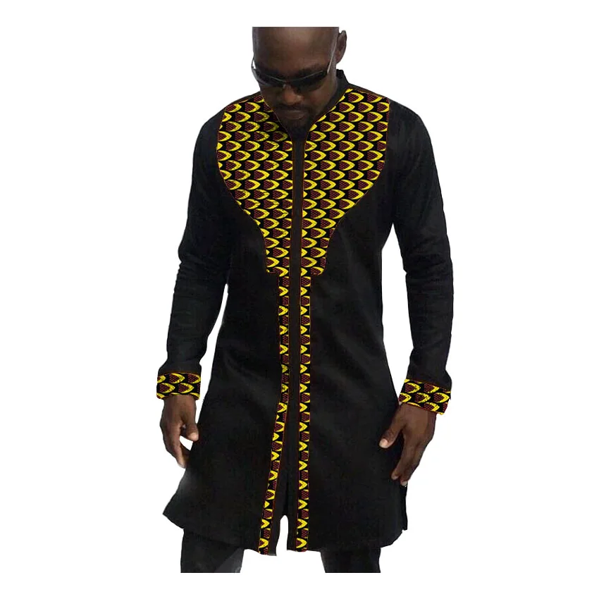 Модные Мужские модельные рубашки в африканском стиле мужская одежда Дашики