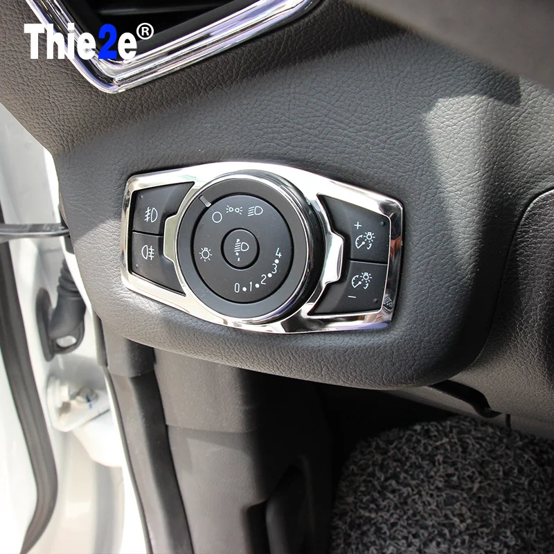 Автомобильные наклейки из нержавеющей стали для Фар Ford Focus 3 MK3 2012 2013 Kuga Mondeo