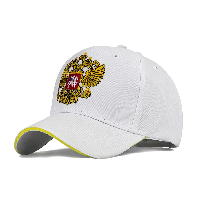 White GROUP JUMP бейсболка Мужская Весенняя шляпа Женская Bone Бейсболка унисекс Регулируемая Кепка s Герб России кепка мужская и женская кепка - Цвет: White