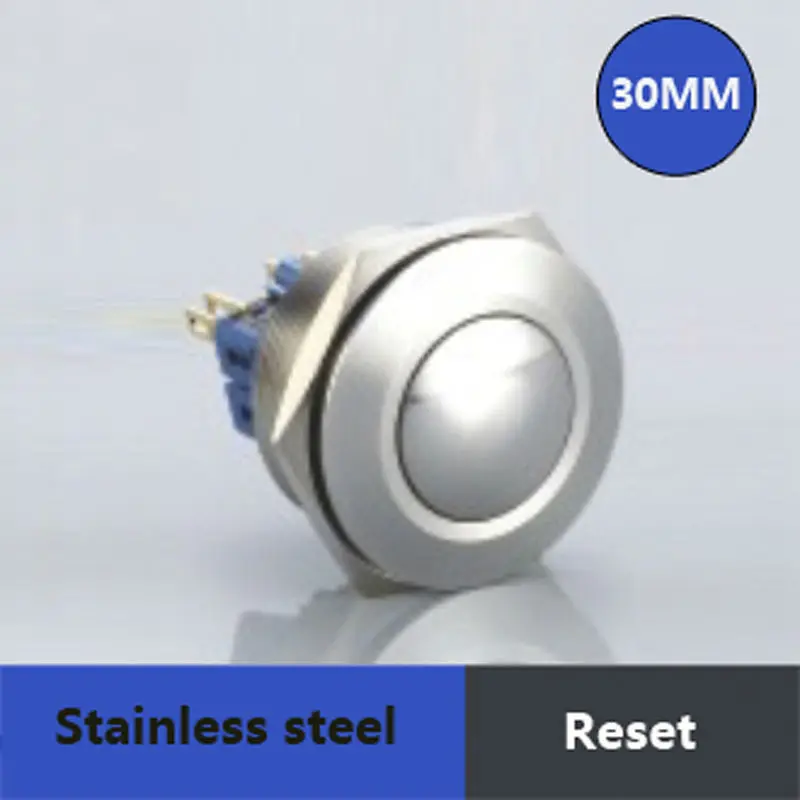 5 шт. Упаковка 30 мм 3 контактный кнопочный переключатель сброс электрического