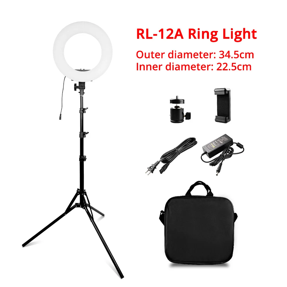 14 inches ring light Capsaver 1" 18" кольцевой светильник для макияжа двухцветная лампа 3200 K-5500 K CRI90 кольцевой светильник кольцевая лампа для видеосъемки YouTube фото - Цвет: 14 inches ring light