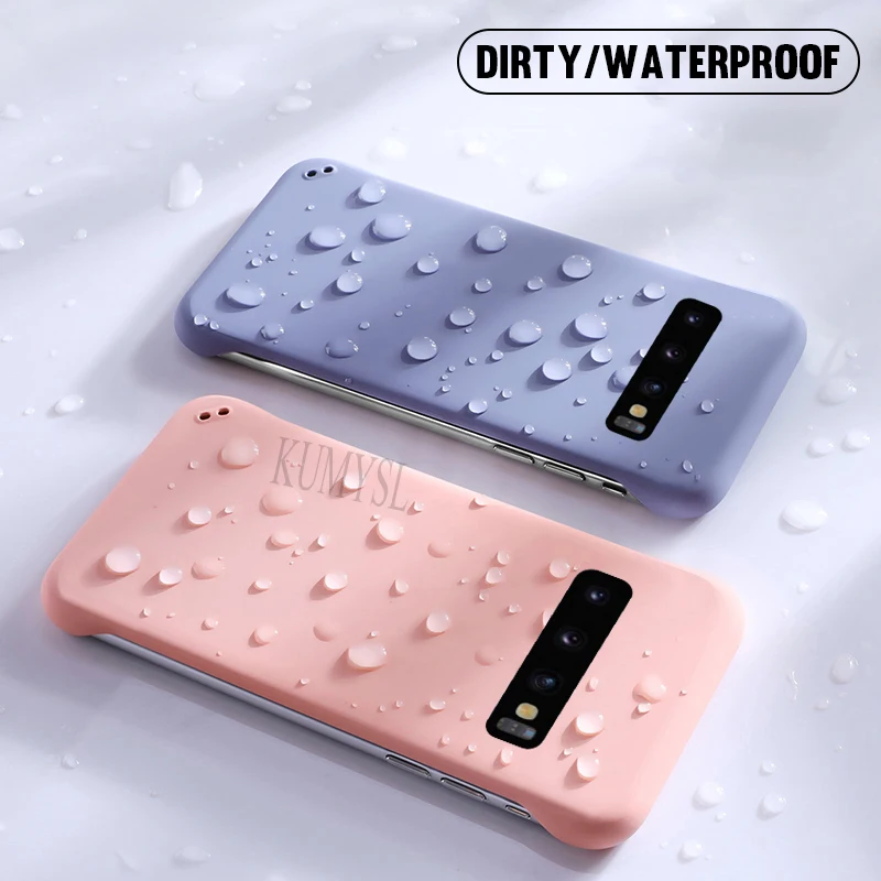 Ультра тонкие роскошные бескаркасные жесткие чехлы для samsung Galaxy S9 S10 Plus Note 9 10 S9Plus S10Plus яркие цвета задняя крышка бампер