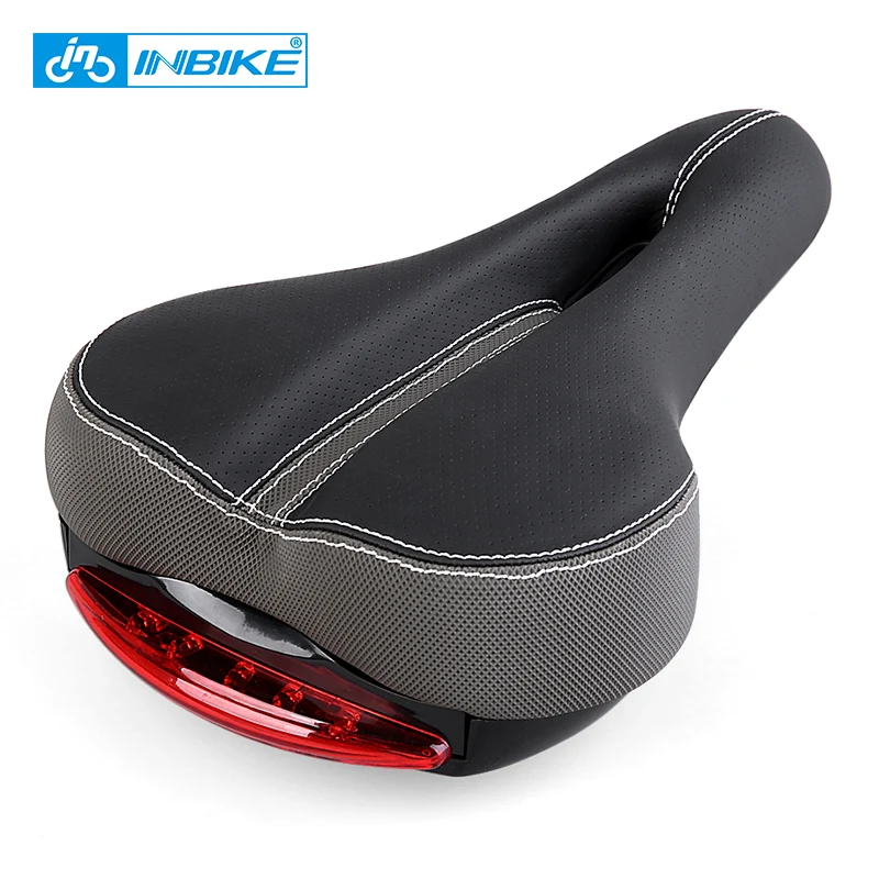 Inbike велосипед седло с хвостом свет сгущает губка pad подушка дорожный мотоцикл