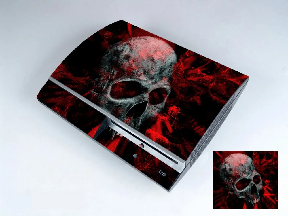 Виниловая защитная пленка Skull 251 для Sony PS3 оригинальные наклейки fat PlayStation 3|protector