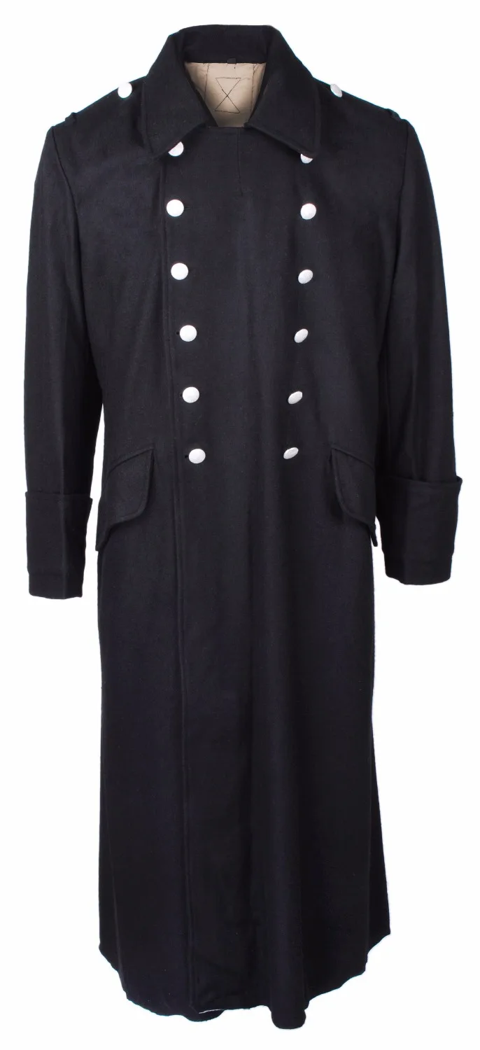 WWII GERMAN ELITE M32 BLACK WOOL GREATCOAT COAT IN SIZES