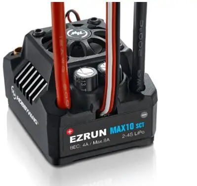 Hobbywing-CONTROLADOR DE VELOCIDAD EzRun Max6 V3/ Max5 V3/MAX10 SCT 160A / 200A /120A, impermeable, sin escobillas, ESC, para coche 1/6 1/5 RC-4