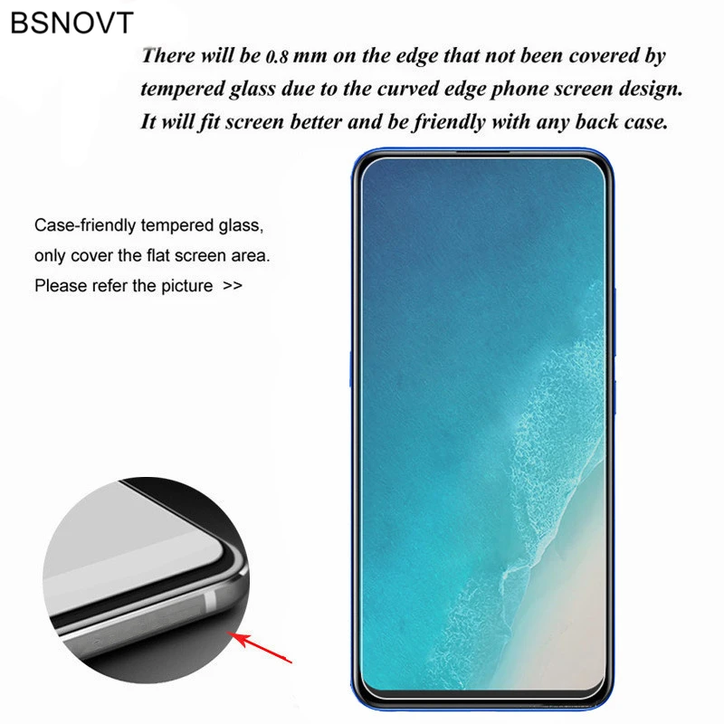 2 uds Protector de pantalla para VIVO V15 vidrio Protector de pantalla del tel&eacute;fono vidrio templado para VIVO V15 vidrio para VIVO V15 pel&iacute;cula frontal BSNOVT-1