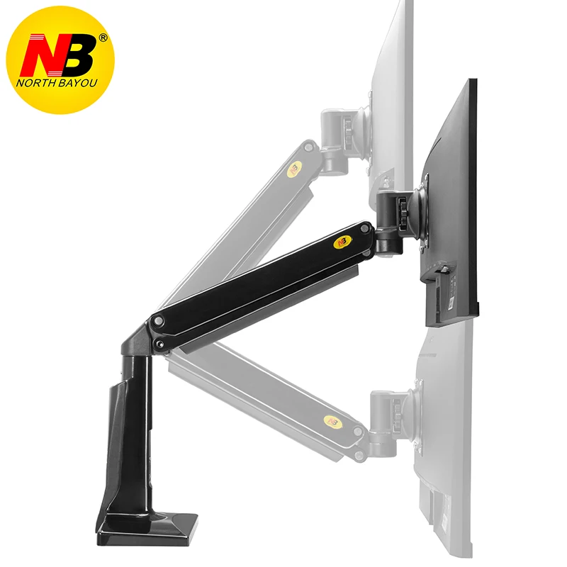 NB F37 22-3" 4-12 кг складной воздушный пресс газовая пружина vesa крепление ЖК светодиодный монитор настольная подставка зажим втулка база ТВ настольное крепление