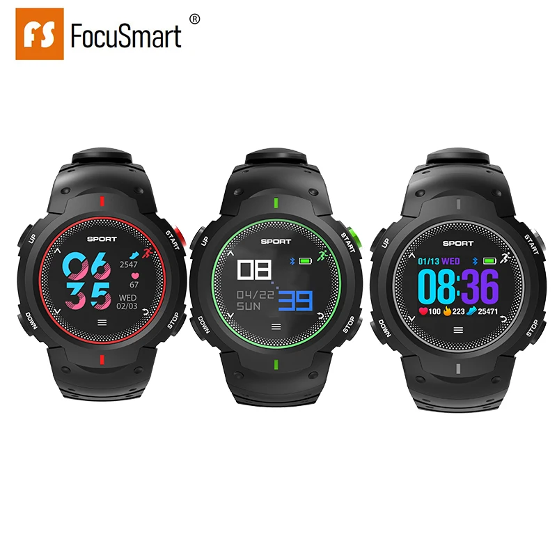 FocusSmart F13 Wristbands Bracelet Fitness Tracker HD Color Screen Heart Rate Monitor Blood Pressure Camera Waterproof Wristband |