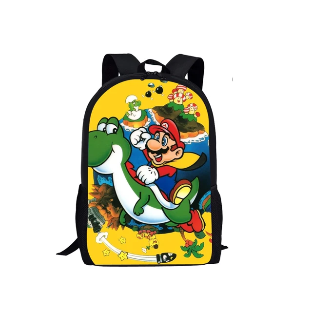 HMC1440C Coloranimal Cool Anime Japan Style Set School Backpack Super Mario Bros School Bag for Girl Boy Bookbag Junior Teenager Backpack - Цвет: HMC1440C