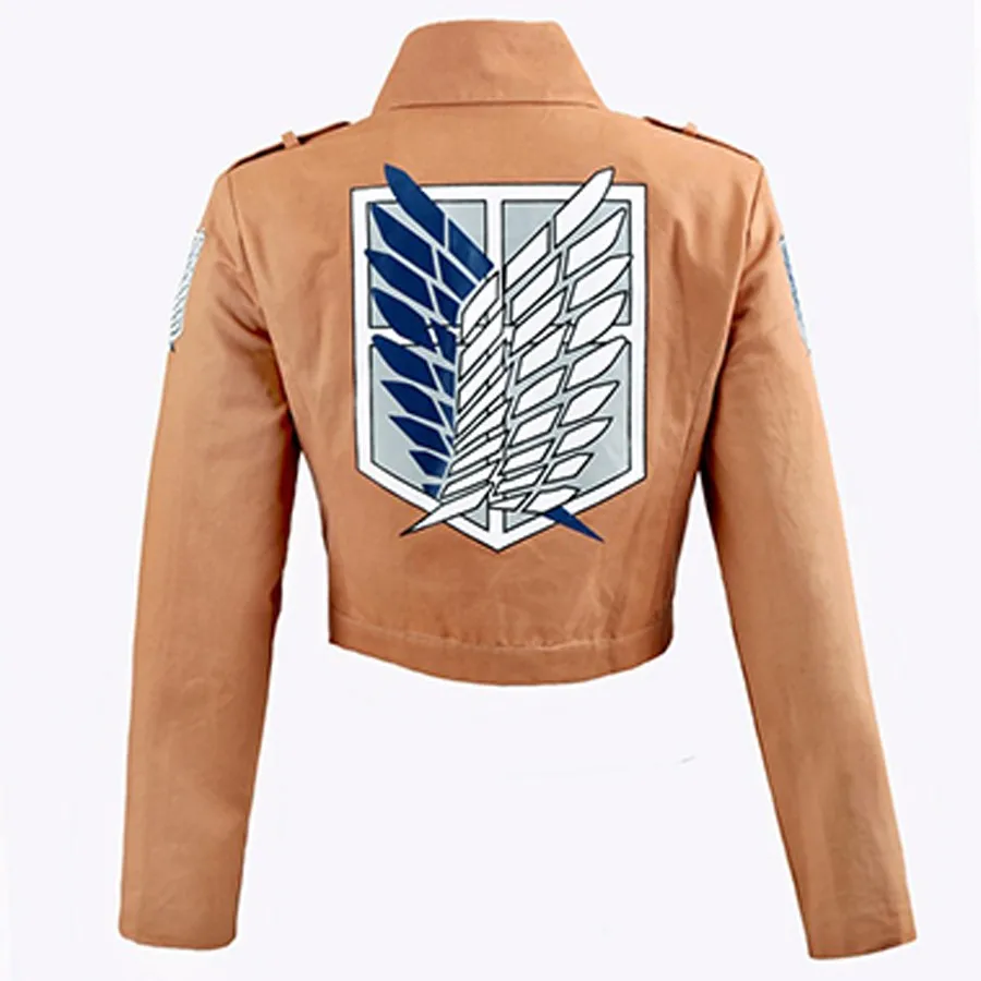 Атака Титанов куртка Shingeki no Kyojin Легион Косплей Eren Levi размера плюс бесплатная