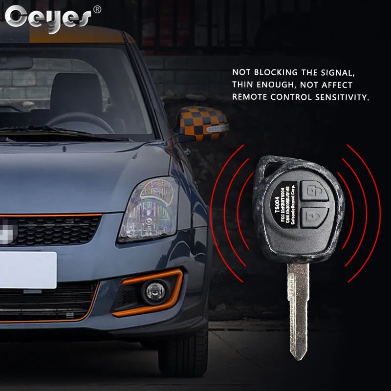 Ceyes Car Styling Auto Key Covers Protect Shell Accessories Case For Suzuki Jimny SX4 Swift Vitara Samurai 2 Buttons Remote Fob |