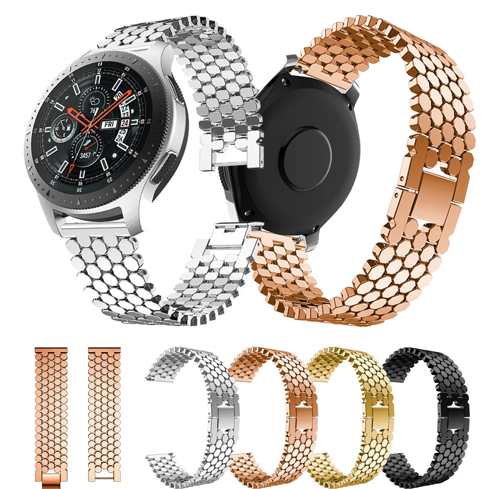 Браслет из нержавеющей стали для Samsung Galaxy Watch 46 мм металлический ремешок часов 22