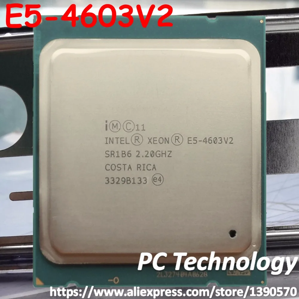 Оригинальный процессор Intel Xeon E5 4603V2 2 ГГц 4 ядра 10 МБ SmartCache 4603 V2 FCLGA2011 95 Вт с функцией