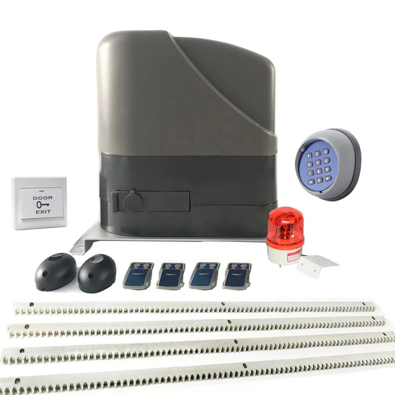 kit7 Комплект Безопасности DC 12V 800KG раздвижное электрическое устройство для открывания ворот автоматический мотор с 4 метровыми стальными стойками - Color: kit7
