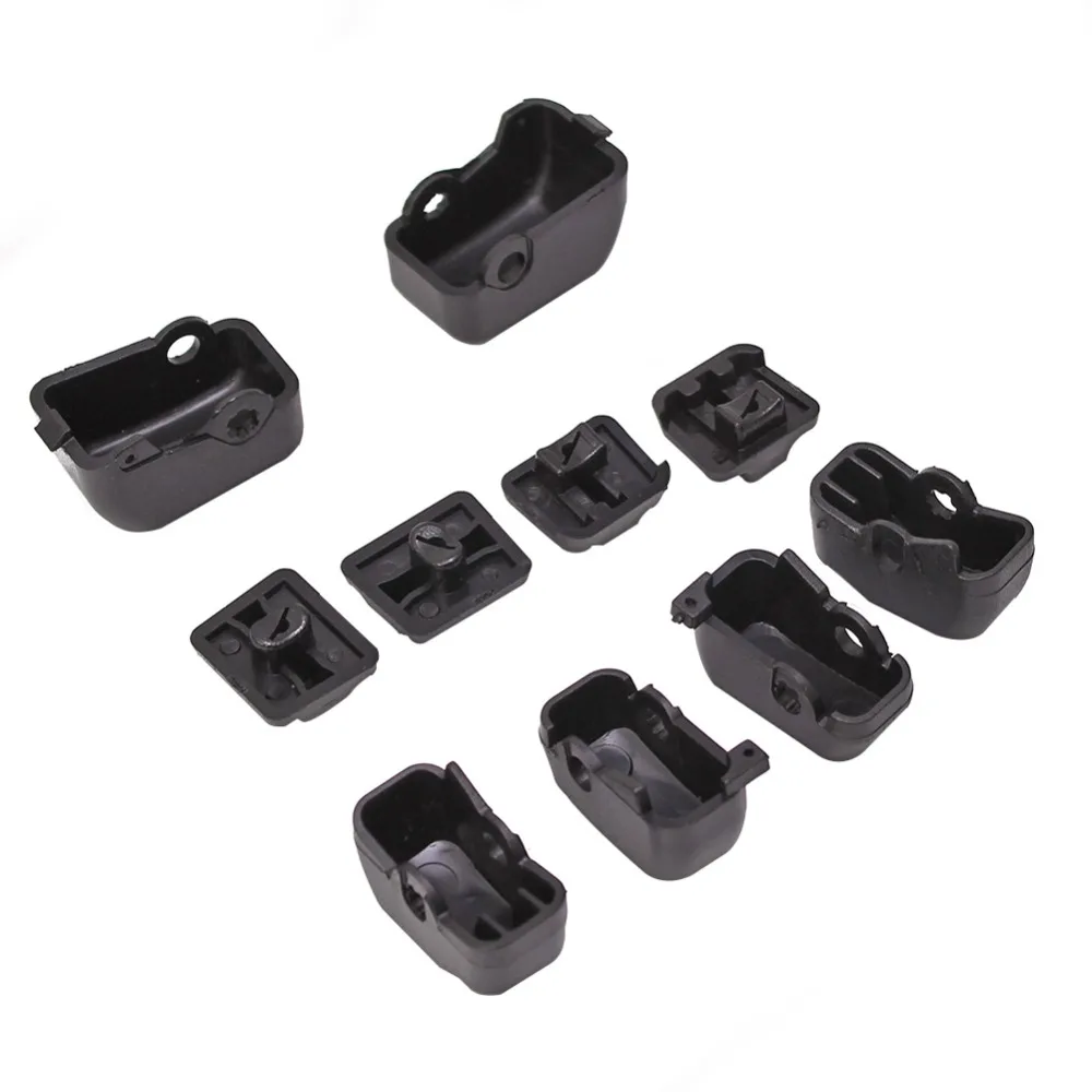 10 шт. черные хромированные кнопки из АБС пластика с ручным управлением для Harley 1996